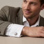 Celtic Sterling Silver Men's Cufflinks with Box