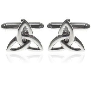 Sterling Silver Celtic Trinity Cufflinks for Men