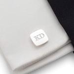 Personalized Silver 925 Initial Cufflinks for Men