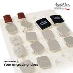 Personalized Silver 925 Initial Cufflinks for Men