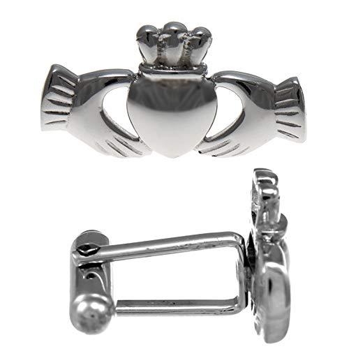 Irish Claddagh Sterling Silver Cufflinks for Men