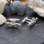Irish Claddagh Sterling Silver Cufflinks for Men