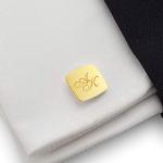 Personalized Engraved Silver Cufflinks for Men