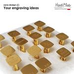 Personalized Engraved Silver Cufflinks for Men