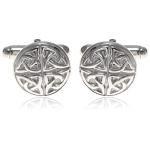 Celtic Sterling Silver Men's Cufflinks with Box