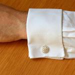 Celtic Sterling Silver Men's Cufflinks with Box