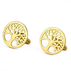 Tree of Life Silver Cufflinks for Men