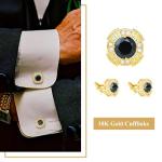 Stylish 18K Gold Plated Cufflinks for Men