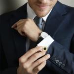 Stylish 18K Gold Plated Cufflinks for Men