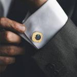 Stylish 18K Gold Plated Cufflinks for Men