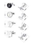 Loyallook Alphabet R Cufflinks Set for Men
