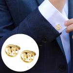 Personalized Silver Cufflinks for Men - Classic A-Z