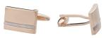Rose Gold Cufflinks with White Mother of Pearl Set