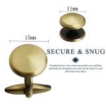 Stylish Silver and Rose Gold Cufflinks Set