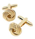 Men's Silver Twist Knot Cufflinks in Gift Case