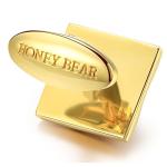 Honey Bear Silver Square Crystal Cufflinks for Men