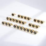 Personalized Silver Initial Cufflinks with Crystal Accents