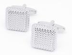 Stylish Square Silver Cufflinks for Men