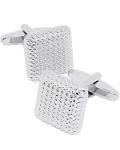 Stylish Square Silver Cufflinks for Men