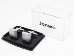 Stylish Square Silver Cufflinks for Men