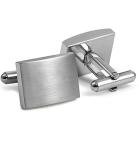 FIBO STEEL Silver Cufflinks for Tuxedos and Events