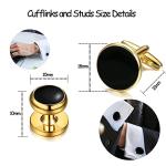 Men's Silver Cufflinks and Studs Set