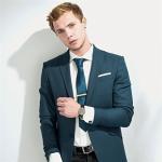 U7 Blue & Gold Crystal Cufflinks for All