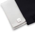 Custom Sterling Silver Wedding Cufflinks with Initials