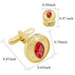 Silver Tuxedo Cufflinks and Studs Set for Men