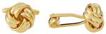 Unique Classic Gold Knot Silver Cufflinks Set