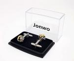 Jonwo Two-Tone Gold and Silver Knot Cufflinks
