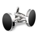 Stylish Silver Tuxedo Cufflinks for Men