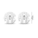 Personalized Sterling Silver Initial Cufflinks for Men
