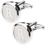 Dannyshi Classic Silver Initial Cufflinks A-Z