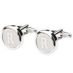 Dannyshi Classic Silver Initial Cufflinks A-Z