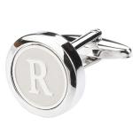 Dannyshi Classic Silver Initial Cufflinks A-Z