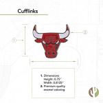 Chicago Bulls Cactus Silver Cufflinks for Fans