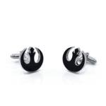 Space Rebellion Red and Black Cufflinks for Men