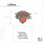 New York Knicks NBA Team Logo Silver Cufflinks