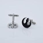 Space Rebellion Red and Black Cufflinks for Men