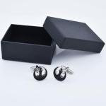 Space Rebellion Red and Black Cufflinks for Men