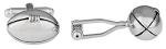 Silver Football Cufflinks with Presentation Box