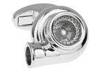 Turbocharger Sports Car Silver Cufflinks Gift Set