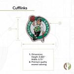 Boston Celtics Silver Cufflinks for NBA Fans