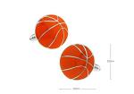 Basketball Silver Cufflinks with Gift Box
