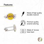 Los Angeles Lakers Silver Cactus Cufflinks