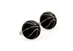 Basketball Silver Cufflinks with Gift Box & Cloth