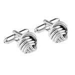 Sterling Silver Love Knot Cufflinks for Men