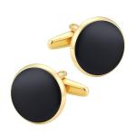 Classic Silver and Gold Cufflinks Set for Men