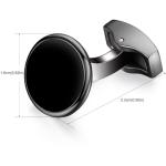 Honey Bear White Pearl Black Onyx Cufflinks